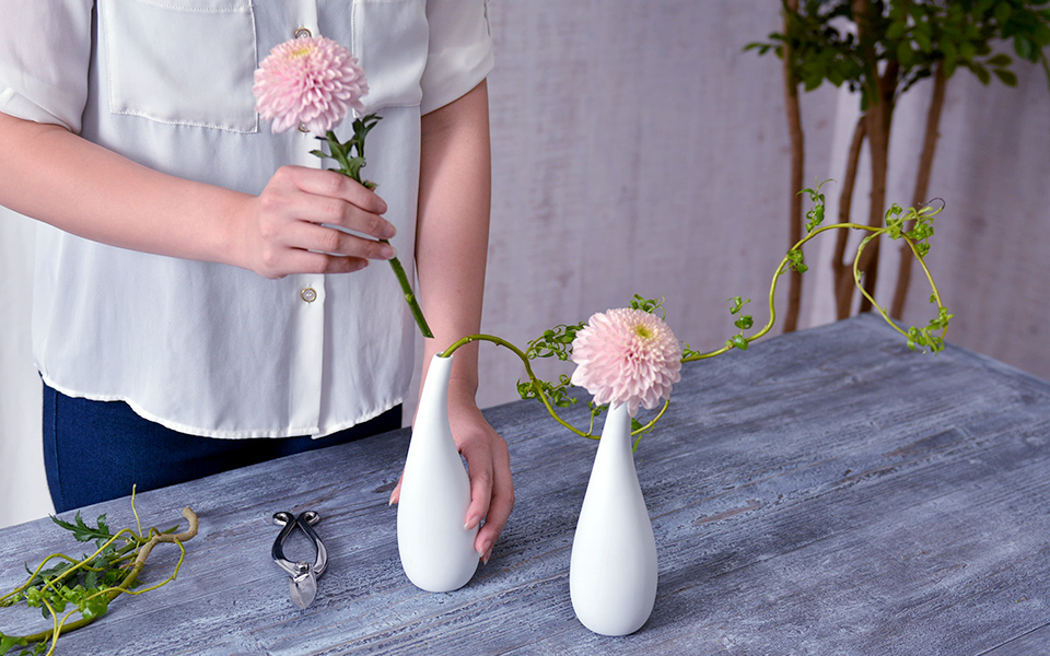 自宅で楽しむコラム「FLOWER STORY」西洋菊「マム」で上品に和洋折衷｜フラワーギフト通販