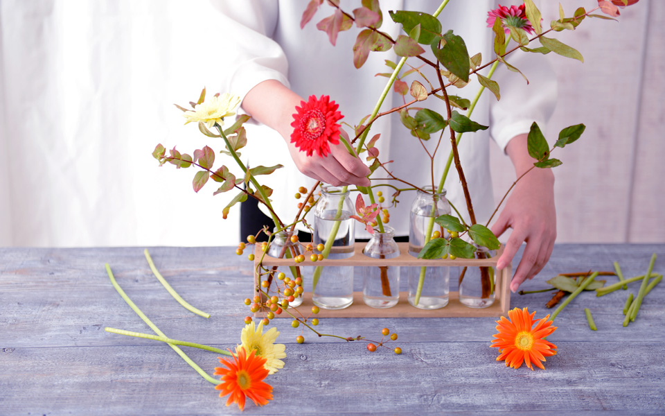 自宅で楽しむコラム「FLOWER STORY」カラフルな「ガーベラ」をバランス良く飾る｜フラワーギフト通販