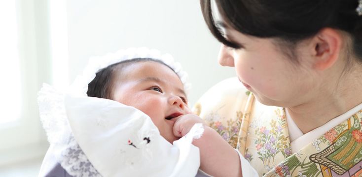 お宮参りは着物で！赤ちゃん（男の子・女の子）と母親の服装について