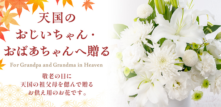 【2023】天国のおじいちゃん・おばあちゃんへ贈る敬老の日ギフト特集