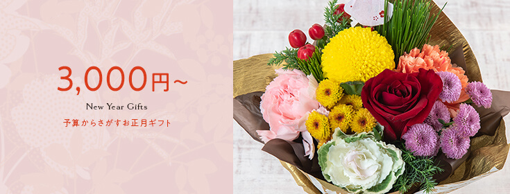 予算3,000円台のお正月の花のプレゼント・ギフト【お正月の花特集2023】