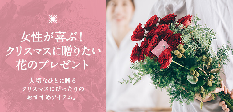 女性が喜ぶ クリスマスに贈りたい花のプレゼント クリスマス特集 日比谷花壇