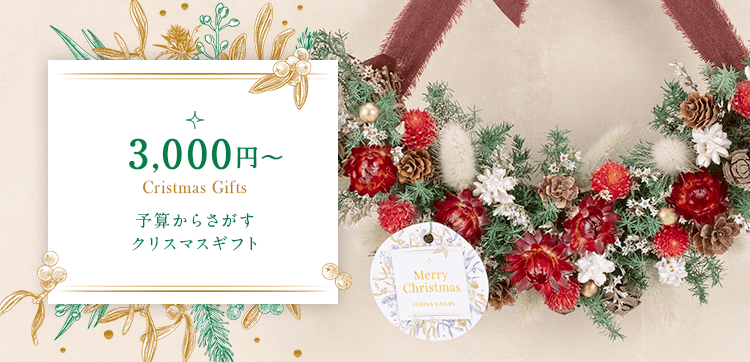 予算3,000円台の花のクリスマスプレゼント・ギフト【クリスマス特集2021】