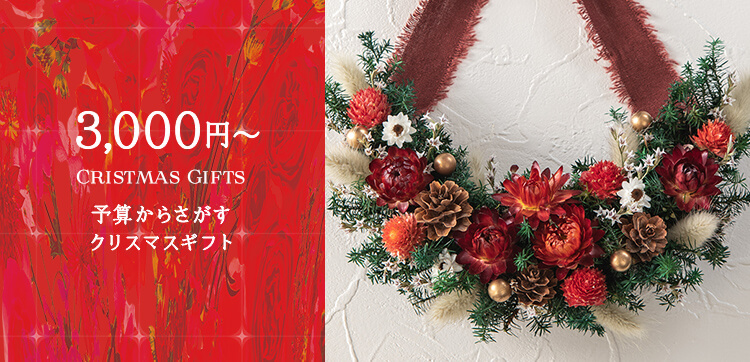 予算3,000円台の花のクリスマスプレゼント・ギフト【クリスマス特集2022】