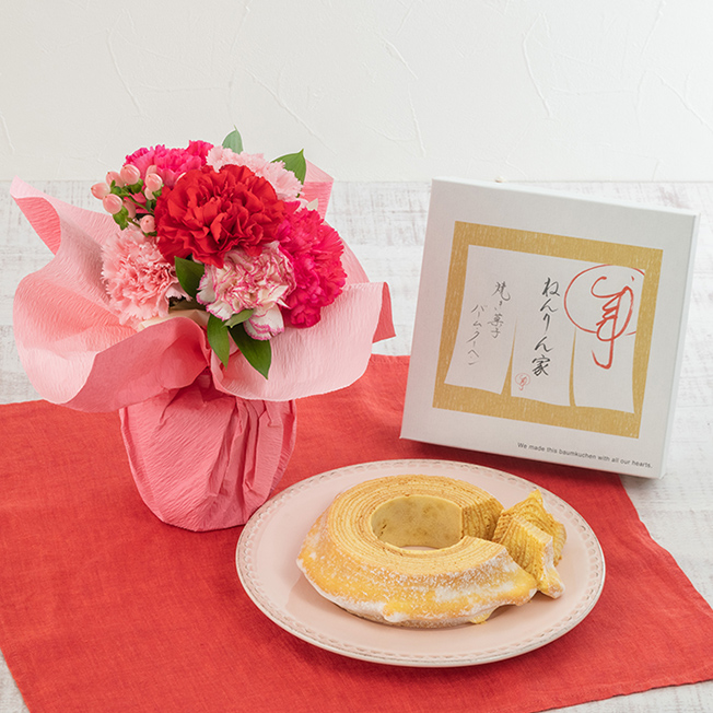 ねんりん家「マウントバーム しっかり芽」とそのまま飾れるブーケのセット